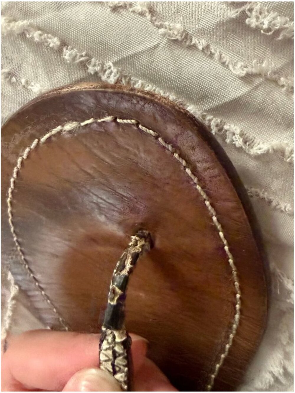 Tory Burch Phoebe Chandler Flat Leather Sandals with Snake-Print Trim - Picture 6 of 16